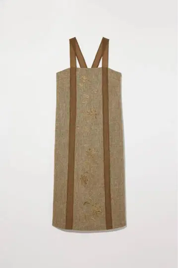 택 포함 LOTUS EMBROIDERY LINEN ONEPIECE