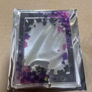 Fukuya 퍼플 포토 카드 아크릴 프레임 밤 벚꽃