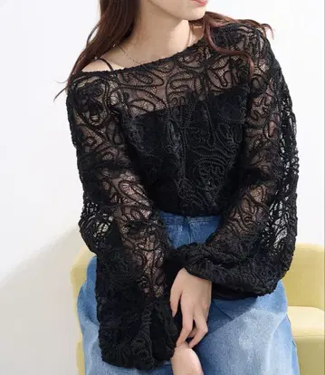 kastane 멀티 웨이 시어 레이스 가디건