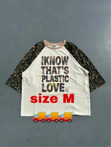 IKNOW THAT'S PLASTIC LOVE 티셔츠 M 사이즈
