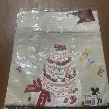 감사 가격, 새 상품 택 포함, 핑크 하우스, 토트백. 아이보리