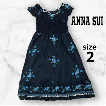 ANNA SUI 안나수이 원피스 꽃무늬 자수 레이스 꽃무늬 미국제