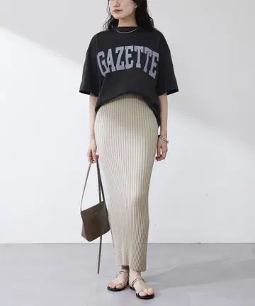Whim Gazette 니트 핏 스커트 36 미사용