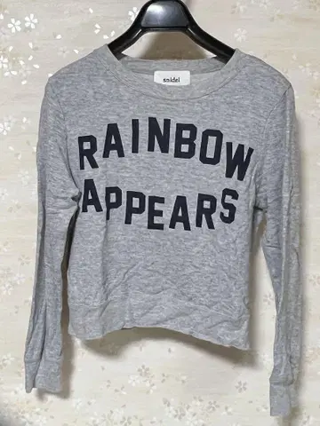 snidel 로고 RAINBOW APPEARS 트레이닝복 후드티 맨투맨