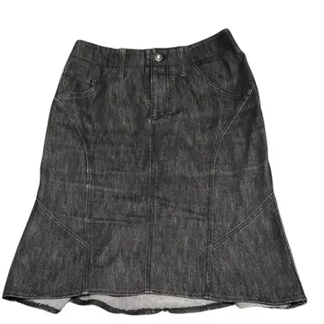 ELLE paris 다크 데님 플레어 스커트 size36