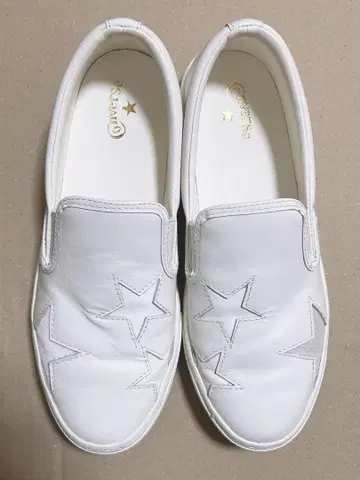 미사용 새상품 컨버스 쿠페 슬립온 흰색 화이트 24.5cm