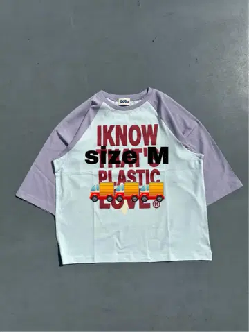 IKNOW THAT'S PLASTIC LOVE 티셔츠 M 사이즈