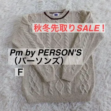 Pm by PERSON'S (퍼슨즈) 긴팔 케이블 스웨터 실크 혼방