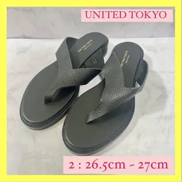 UNITED TOKYO 유나이티드 도쿄 가죽 샌들 블랙