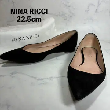 니나리치 NINARICCI 블랙 스웨이드 플랫 슈즈 351/2