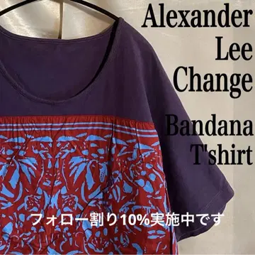 alexander lee chang 티셔츠 반다나 오버 사이즈 y2k