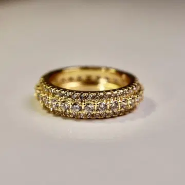 10호 골드 파베 풀 이터니티 반지