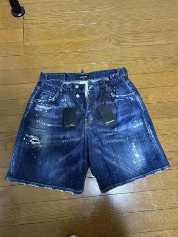 새상품급 DSQUARED2 데미지 가공 숏 팬츠 48 디스퀘어드