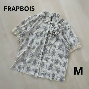FRAPBOIS 코튼 셔츠 꽃무늬 프릴