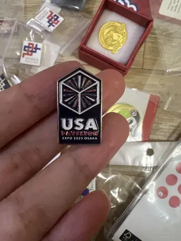엑스포 미국 스탭 배지 USA Pavilion EXPO 핀 배지