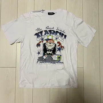 XLARGE 프린트 티셔츠 화이트