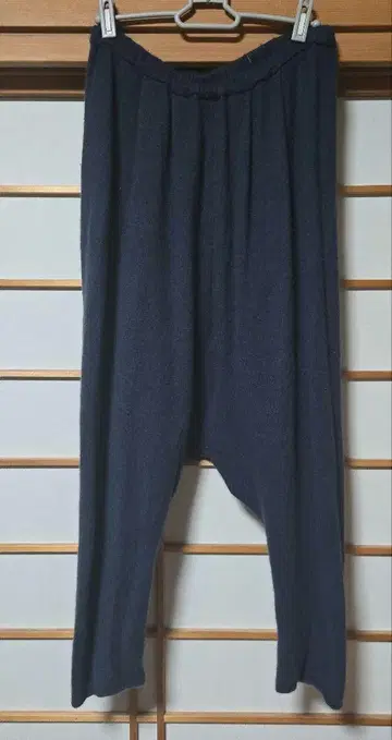 캐시미어 사루엘 팬츠 다크 블루