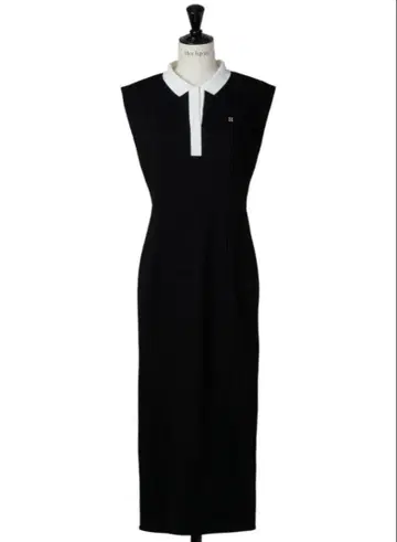 herlipto French Sleeve Polo Long Dress M