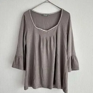 플레어 슬리브 튜닉 오분 소매 M 티셔츠 a1570