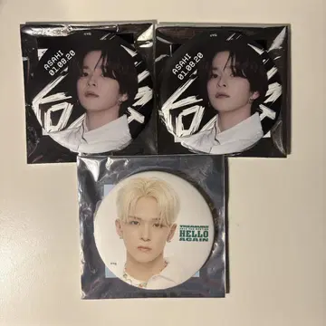 TREASURE 아사히 캔뱃지 3개 세트