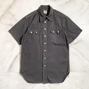 A16286 리얼 맥코이 LOT.301S 반팔 웨스턴 셔츠 블랙 14