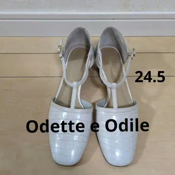 새상품급 Odette e Odile 화이트 슬링백 신발