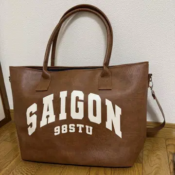 SAIGON 98STU 에코백 브라운