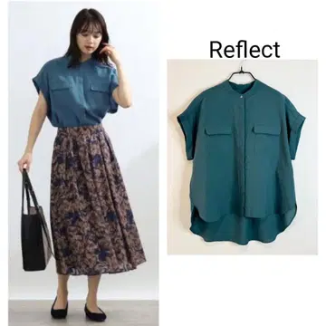 Reflect 프렌치 슬리브 오프 바디 블라우스