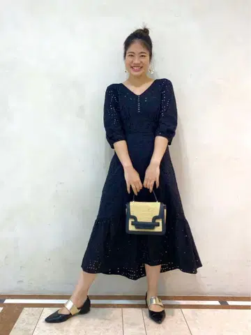 CAST: 코튼 레이스 원피스