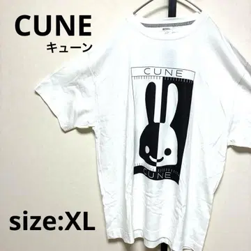 [새상품급] CUNE 티셔츠 화이트 XL 사이즈