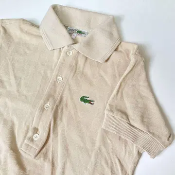 70년대 프랑스제 라코스테 피케 셔츠 CHEMISE 여성용 40
