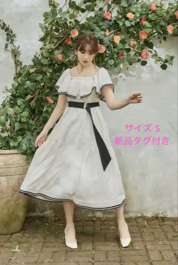 택 포함 새상품 sweet moments belted dress