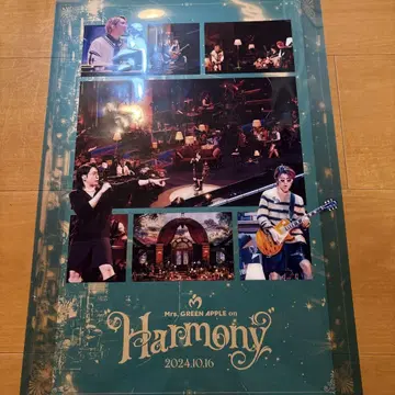 Mrs. GREEN APPLE on Harmony A3 클리어 포스터