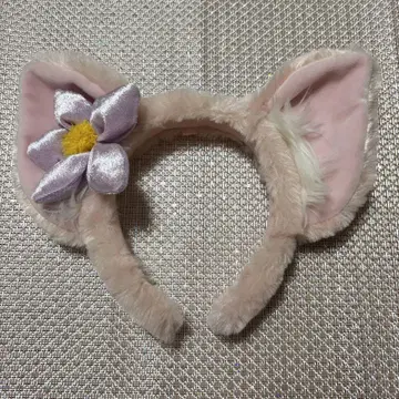고양이 귀 머리띠 꽃 장식 리나벨