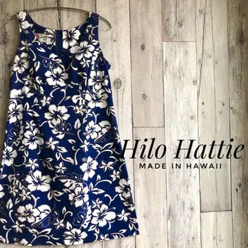 하와이 제 Hilo Hattie 히로 해티 슬리브리스 알로하 원피스