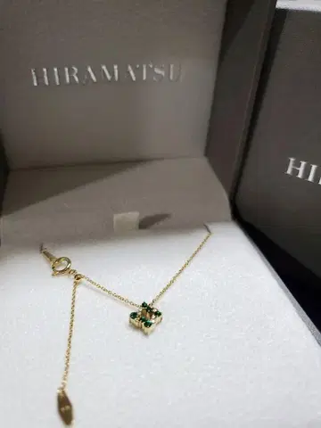 HIRAMATSU JEWELRY 에메랄드 목걸이