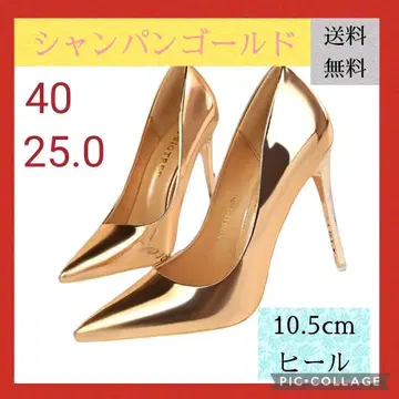 사이즈 40 펌프스 하이힐 핑힐 샴페인 골드 펌프스 25