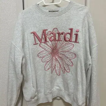 mardi mercredi 꽃무늬 자수 맨투맨 트레이닝복