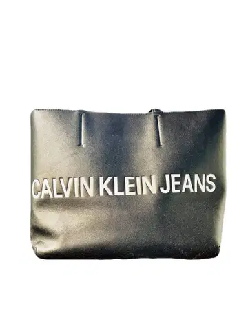 CALVIN KLEIN JEANS 블랙 토트백