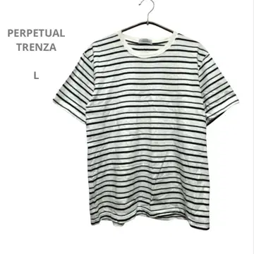 PERPETUAL TRENZA 반팔 티셔츠 보더 코튼 L