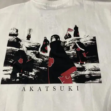 NARUTO 아베일 콜라보 아카츠키 티셔츠 남성용 L 사이즈