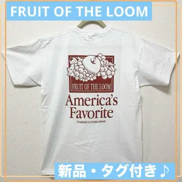 FRUIT OF THE LOOM 백 프린트 반팔 티셔츠 남성용