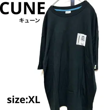 [새상품급] CUNE 티셔츠 블랙 XL 사이즈