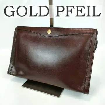 GOLD PFEIL 골드 파일 세컨드 백 클러치백 가죽