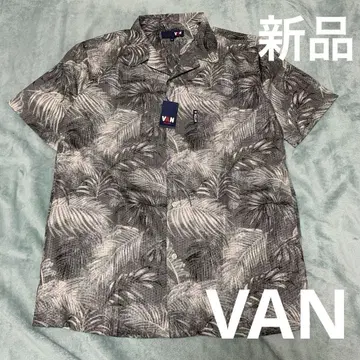 새상품 van jac 반 클럽 오픈 카라 셔츠 알로하 오픈 카라 XL