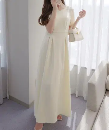JUNOAH 백 레이스업 플레어 컷 원피스 S 사이즈