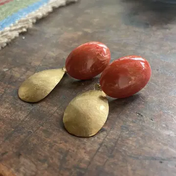 IRONO 놋쇠 오렌지 귀찌