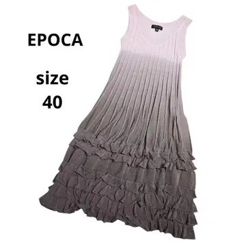 새상품급 에포카 EPOCA 그라데이션 슬리브리스 플리츠 원피스