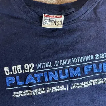 FUBU PLATINUM FUBU 티셔츠 L 네이비 90s 스트릿