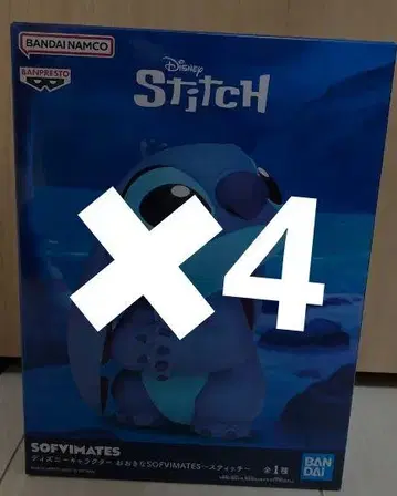디즈니 스티치 SOFIMATES 피규어 4종 세트